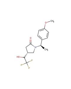 Astatech (4R)-1-((R)-1-(4-METHOXYPHENYL)ETHYL)-4-(2,2,2-TRIFLUORO-1-HYDROXYETHYL)PYRROLIDIN-2-ONE; 5G; Purity 95%; MDL-MFCD29920781